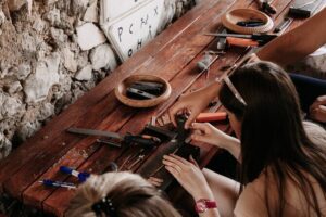 Jewelry Making Workshop in Mostar - Practice first: trial stamps and the hammer-and-stamp method